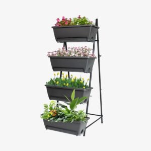 GENMOUS 4 Tier Raised Garden Bed Tall 45