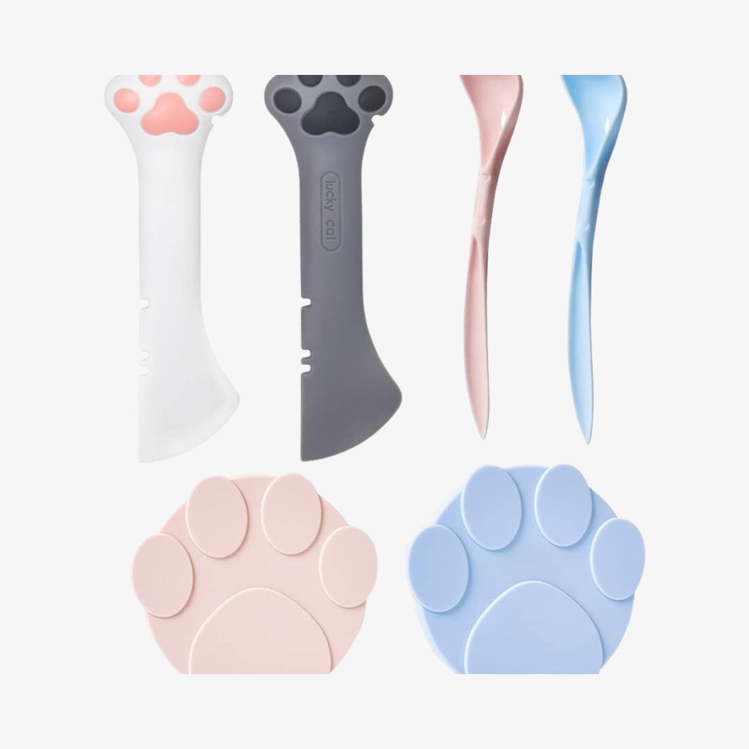 mwellewm 6Pcs Pet Food Can Supplies Set